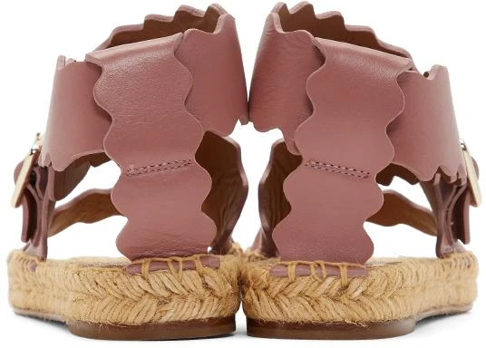 商品Chloé|Pink Lauren Espadrille Sandals,价格¥1785,第4张图片详细描述