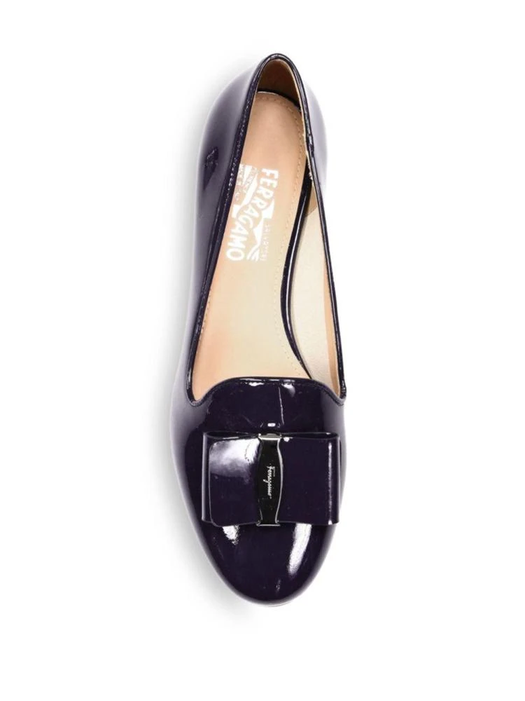 商品Salvatore Ferragamo|Elisabel Patent Leather Loafers,价格¥1732,第4张图片详细描述