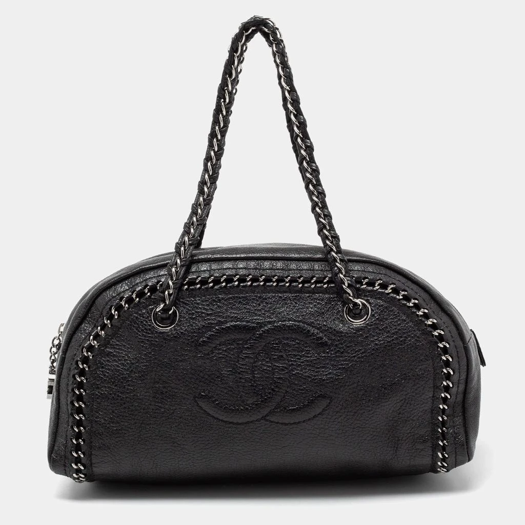 商品[二手商品] Chanel|Chanel Black Leather Medium Luxe Ligne Bowler Bag,价格¥10019,第1张图片