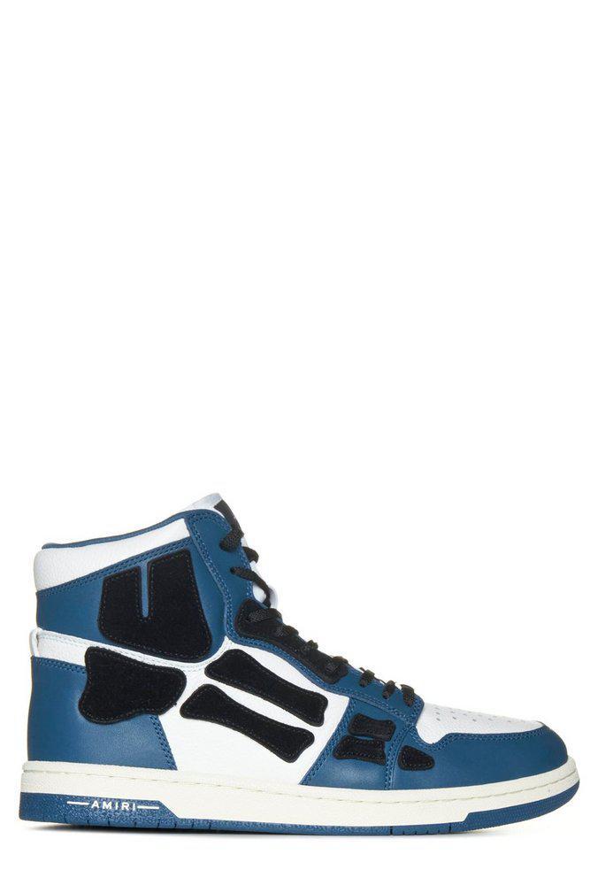商品AMIRI|Amiri Skel High-Top Panelled Sneakers,价格¥3630-¥5182,第1张图片