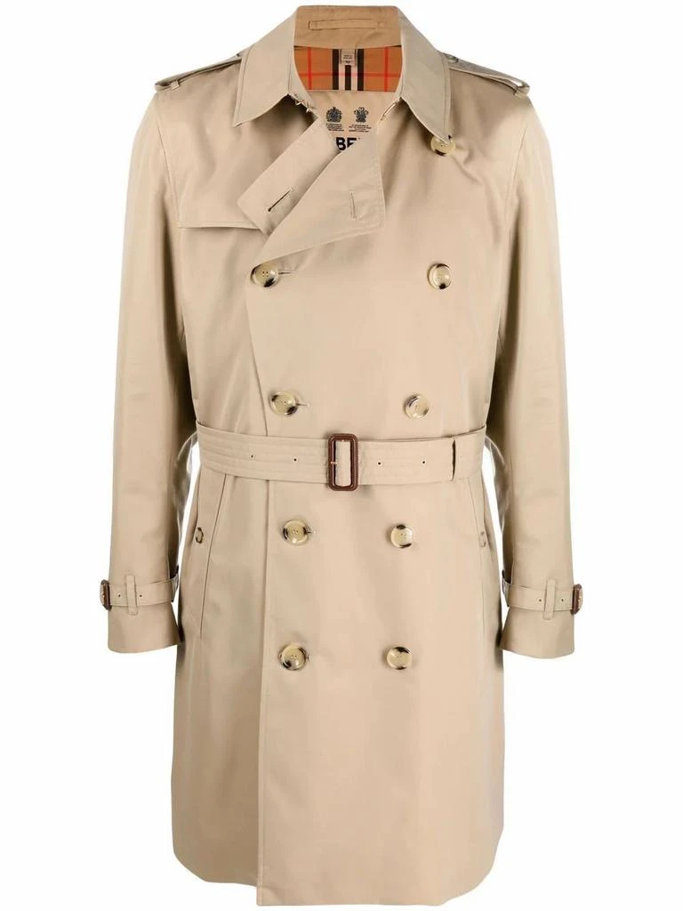 商品Burberry|Burberry Men's Beige Cotton Trench Coat,价格¥19863,第1张图片