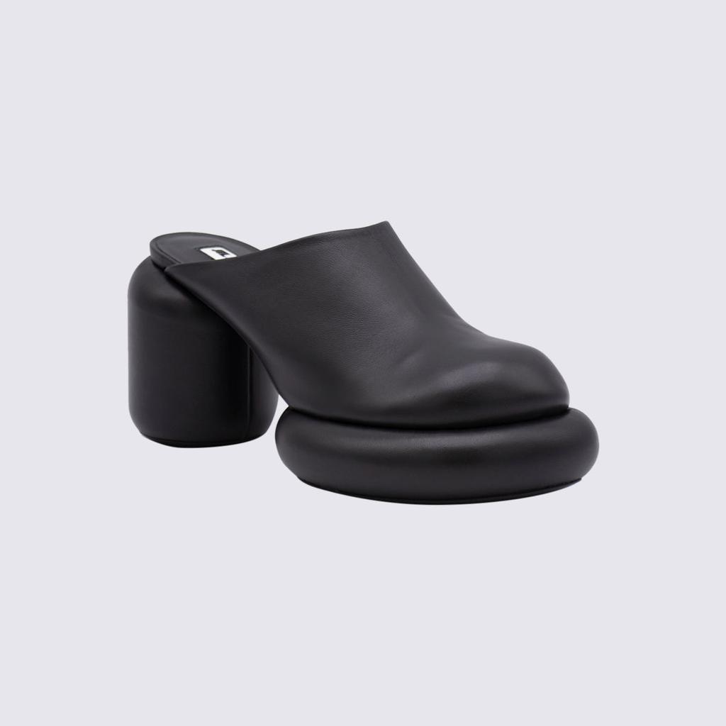 JIL SANDER BLACK LEATHER MULES商品第2张图片规格展示