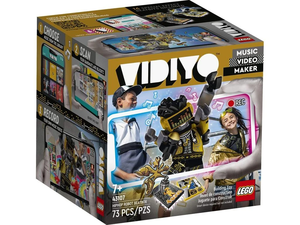 商品LEGO|LEGO VIDIYO Hiphop Robot Beatbox 43107 Building Kit with Minifigure; Creative Kids Will Love Producing Music Videos Full of Songs, Dance Moves and Special Effects, New 2021 (73 Pieces),价格¥150,第2张图片详细描述