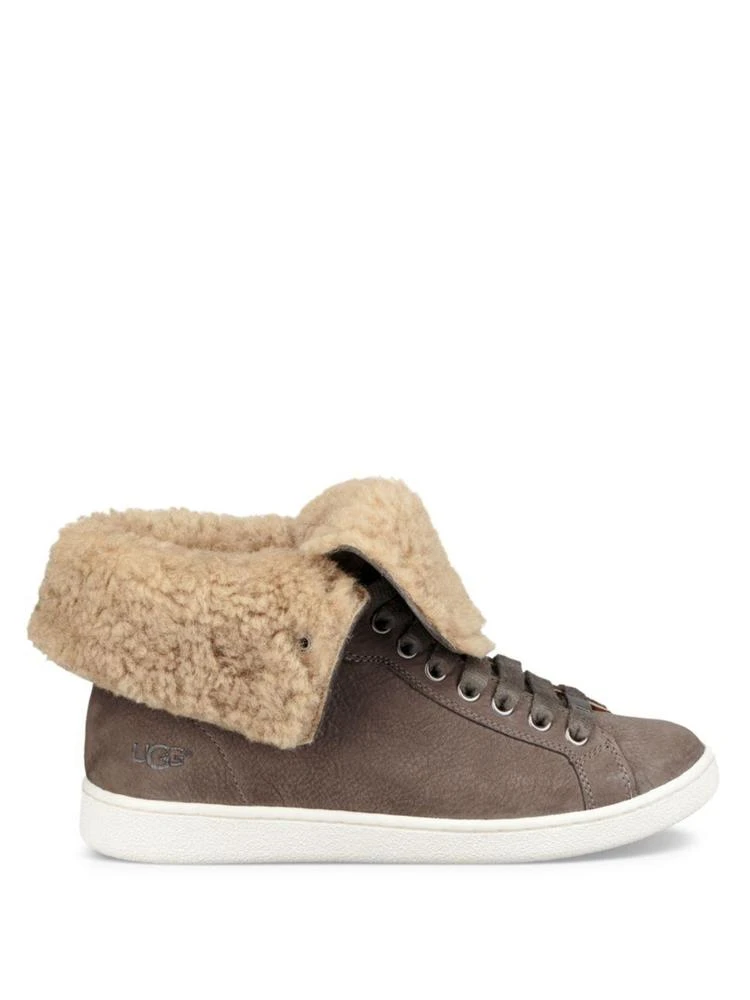 商品UGG|Starlyn Leather & Shearling High-Top Sneakers,价格¥450,第4张图片详细描述