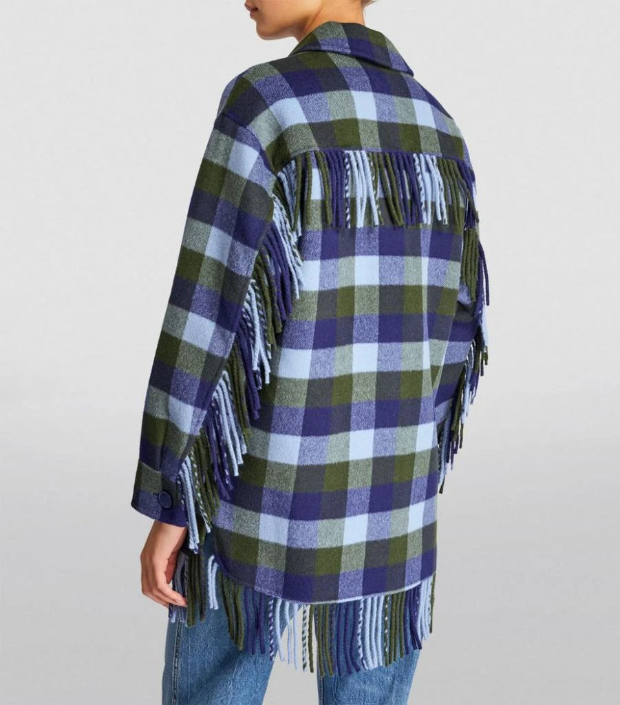 商品Sandro|Wool-Blend Check Jacket,价格¥2763,第4张图片详细描述