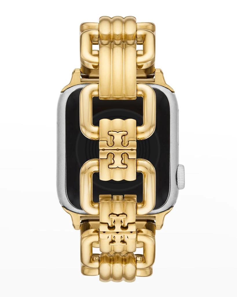 商品Tory Burch|Eleanor Gold-Tone Stainless Steel Apple Watch Bracelet, 38-41mm,价格¥1395,第3张图片详细描述