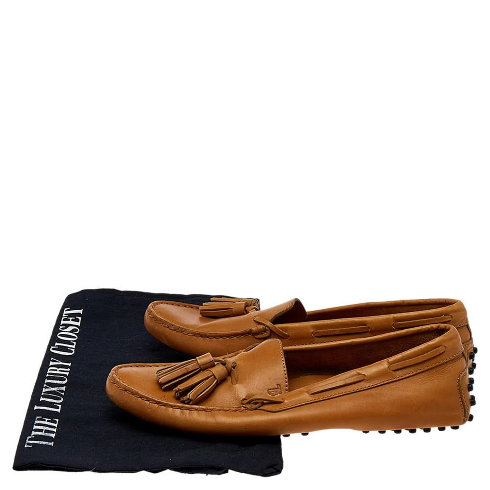 Tod's Brown Leather Slip on Loafers Size 37 商品