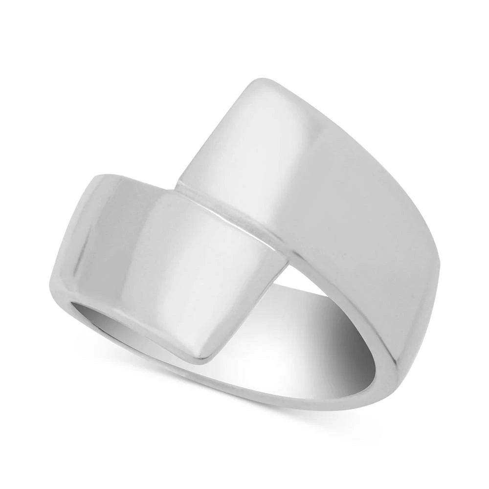 商品Essentials|Polished Bypass Ring in Silver-Plate,价格¥124,第1张图片