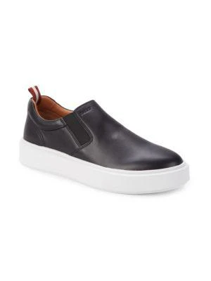 商品Bally|Leather Slip On Sneakers,价格¥2201,第2张图片详细描述