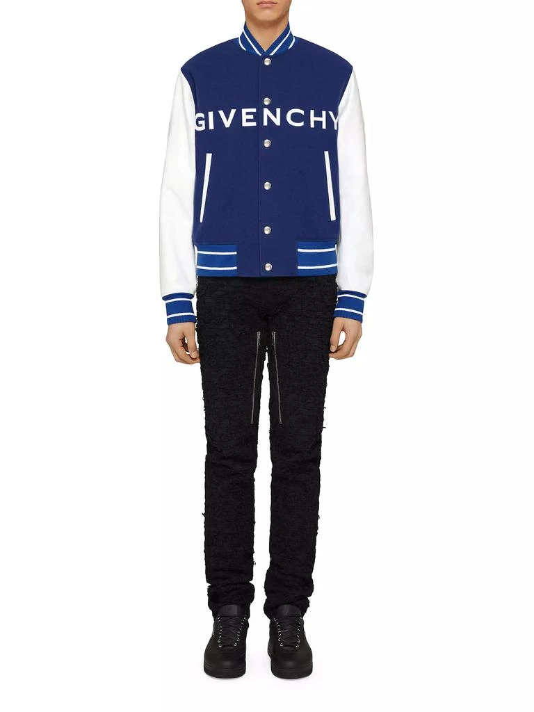 商品Givenchy|Varsity Jacket in Wool and Leather,价格¥12437,第2张图片详细描述