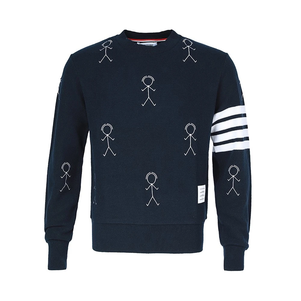 商品[国内直发] Thom Browne|THOM BROWNE 蓝色男士卫衣/帽衫 MJT298E-10074-415,价格¥12302,第1张图片