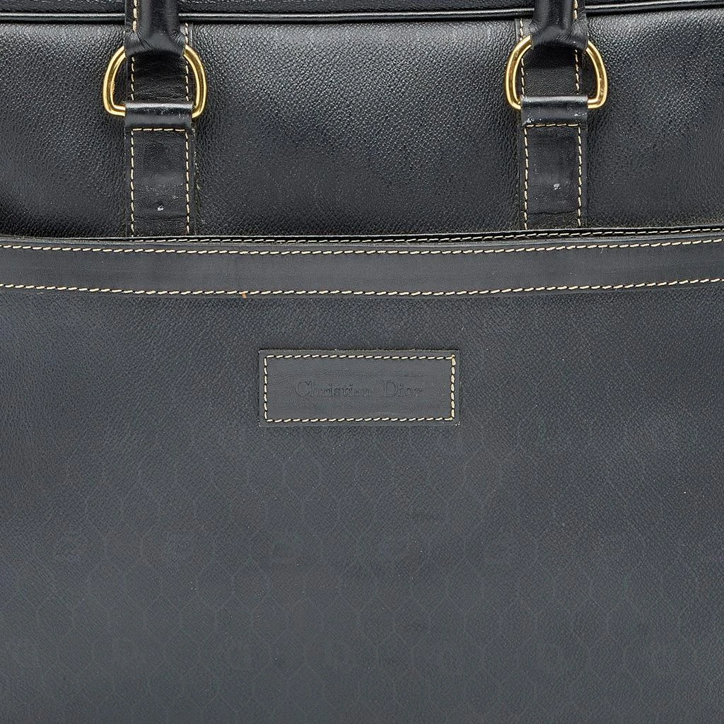 商品[二手商品] Dior|Dior Black Honeycomb Coated Canvas and Leather Vintage Briefcase ,价格¥2892,第5张图片详细描述