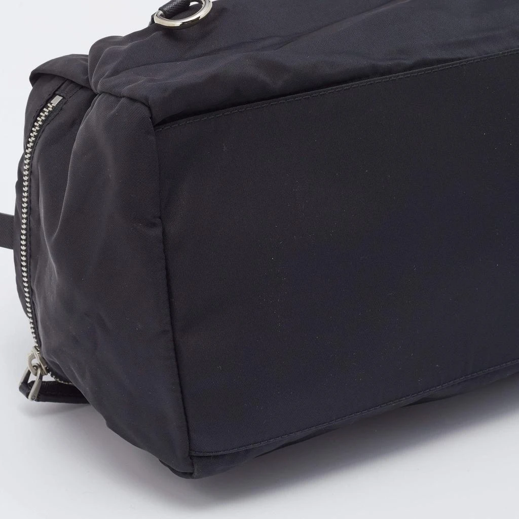 Prada Black Saffiano Leather And Nylon Duffel Bag 商品
