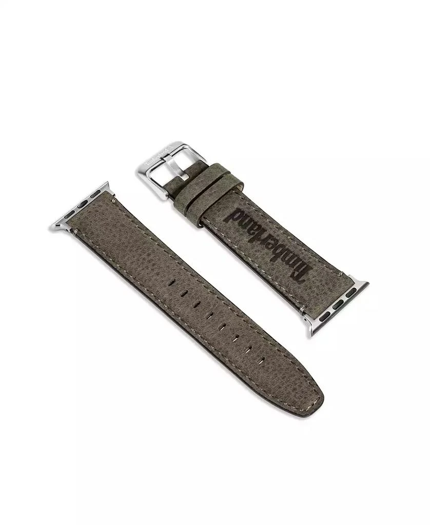 商品Timberland|Unisex Barnesbrook Black Genuine Leather Universal Smart Watch Strap 20mm,价格¥451,第1张图片