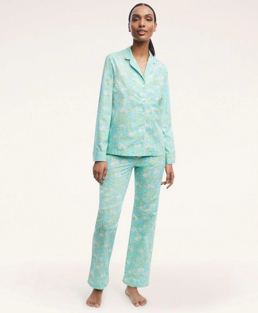 商品Brooks Brothers|Supima® Cotton Vintage Lamb Print Pajamas,价格¥617,第2张图片详细描述