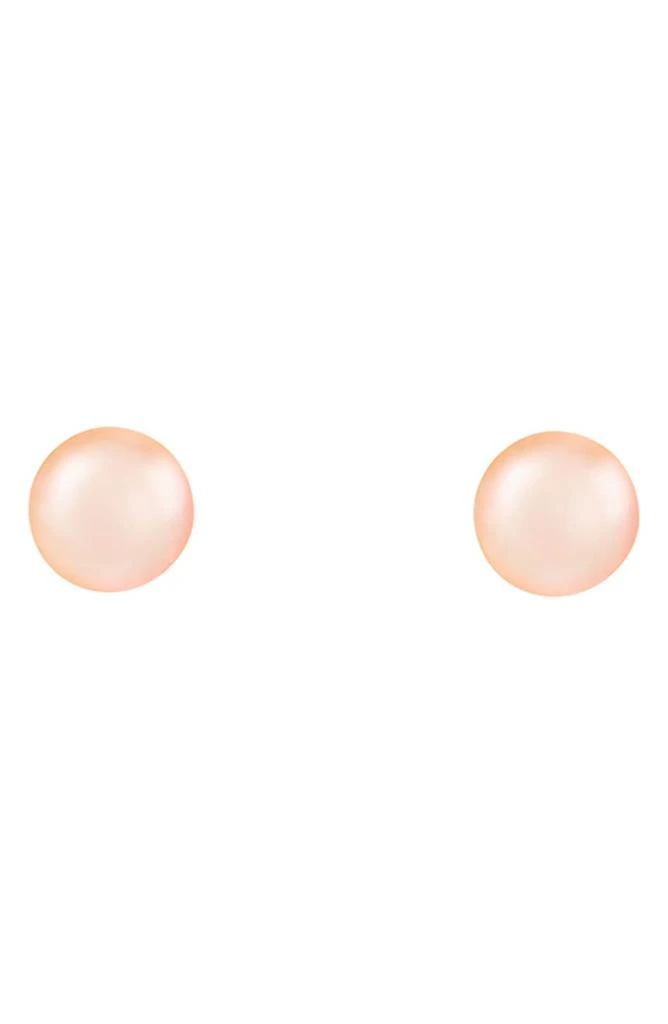 商品Splendid Pearls|14K Yellow Gold 5-5.5mm Pink Cultured Freshwater Pearl Stud Earrings,价格¥338,第1张图片