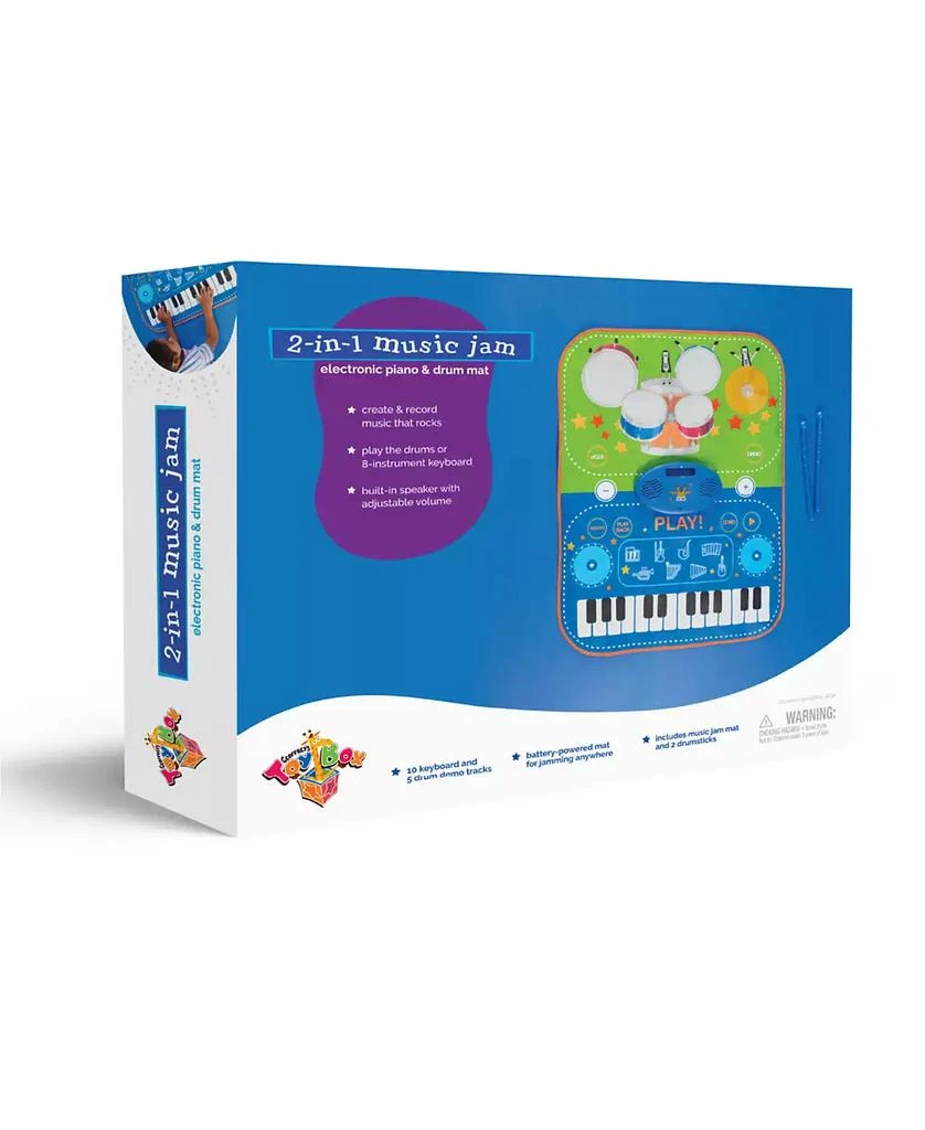 商品Geoffrey's Toy Box|2-in-1 Music Jam 3 Pieces Electronic Piano and Drum Mat, Created for Macy's,价格¥300,第3张图片详细描述