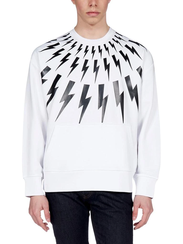 商品Neil Barrett|Neil Barrett Thunderbolt Print Sweatshirt,价格¥1515,第3张图片详细描述