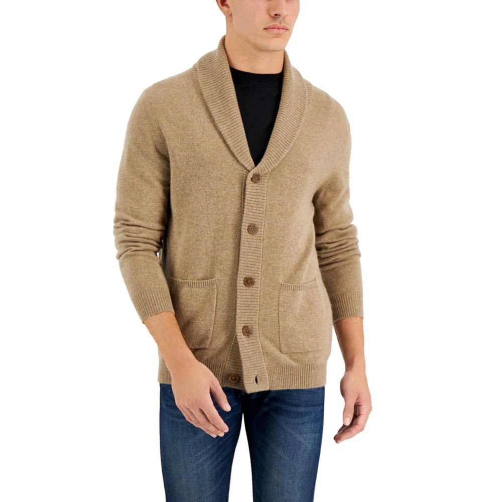 商品Club Room|Men's Shawl-Neck Cashmere Cardigan, Created for Macy's,价格¥495,第1张图片