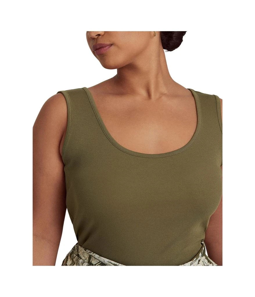 商品Ralph Lauren|Plus Size Stretch Cotton Tank Top,价格¥376,第3张图片详细描述