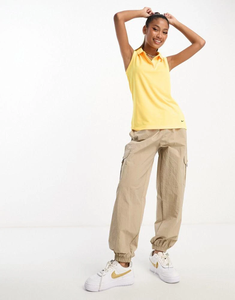 商品NIKE|Nike Golf Victory Dri-Fit sleeveless polo in yellow,价格¥361,第2张图片详细描述