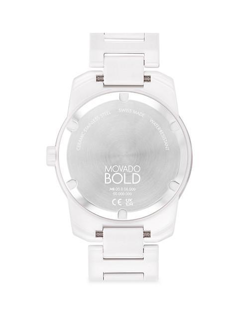 商品Movado|Bold Verso Ceramic Bracelet Watch,价格¥6917,第5张图片详细描述
