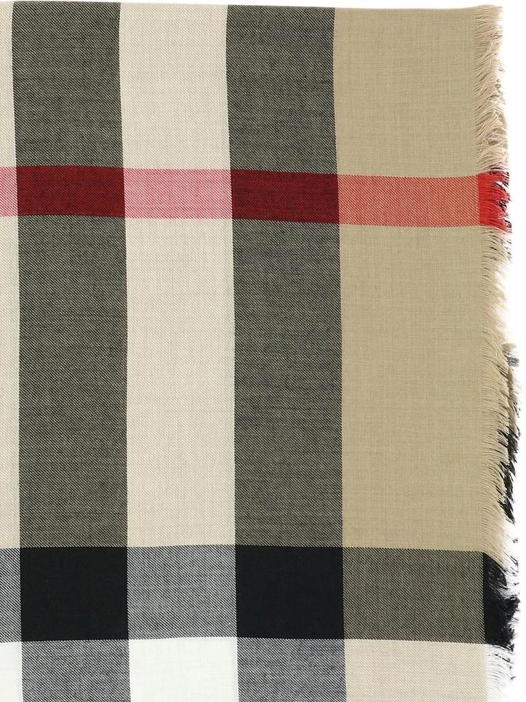 商品Burberry|Check Cashmere Silk Scarf Scarves Beige,价格¥3514,第2张图片详细描述