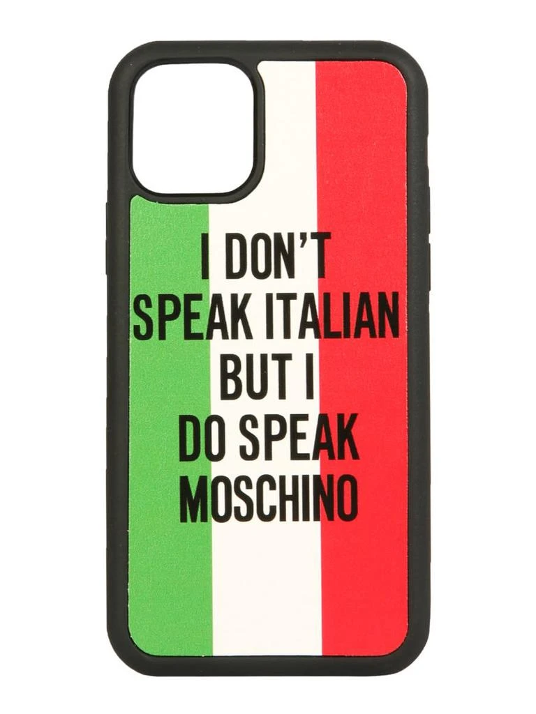 商品Moschino|Iphone 11 Pro Italian Slogan Cover,价格¥555,第1张图片