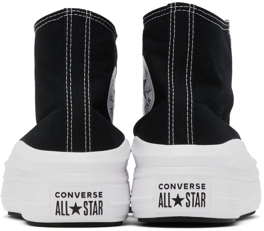 Black & White Chuck Taylor All Star Move High Sneakers商品第4张图片规格展示
