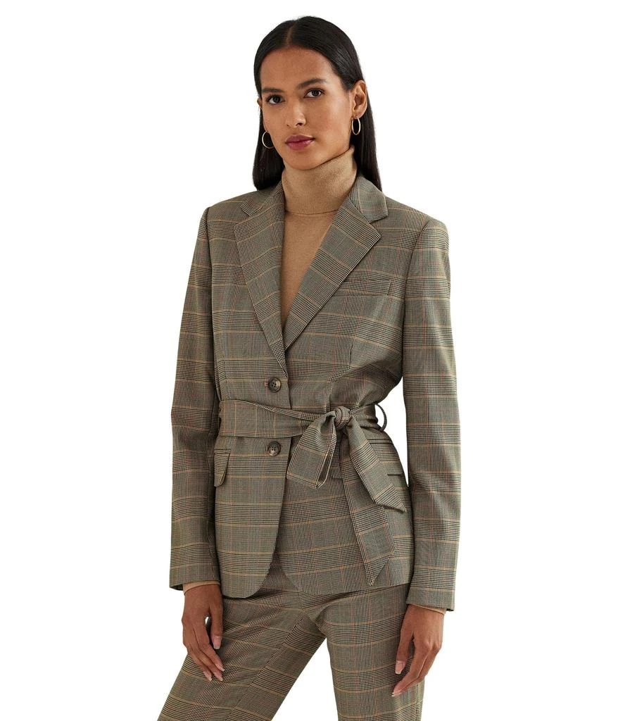 商品Ralph Lauren|Checked Plaid Wool-Blend Twill Blazer,价格¥2566,第1张图片