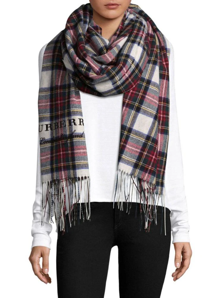 商品Burberry|Oversized Cashmere Tartan Wrap,价格¥4462,第1张图片