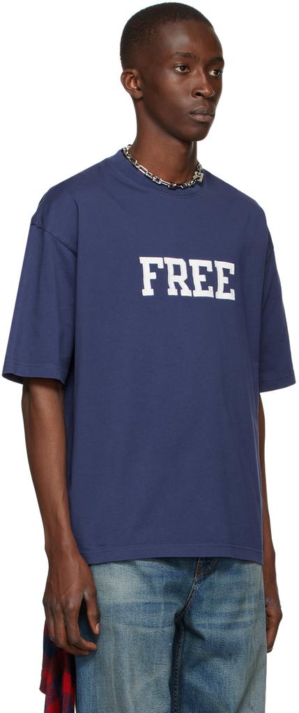 Blue 'Free' T-Shirt商品第2张图片规格展示