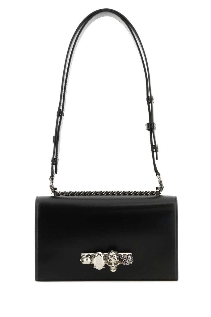 商品Alexander McQueen|Alexander McQueen Jewelled Foldover-Top Shoulder Bag,价格¥11114,第1张图片