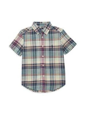 商品Ralph Lauren|Little Boys Plaid Button Up Shirt,价格¥160,第1张图片