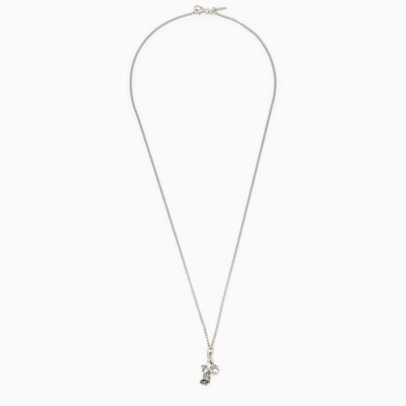 商品Emanuele Bicocchi|925 SILVER ROSE AND PEARL NECKLACE,价格¥1540,第1张图片