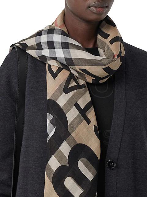 商品Burberry|The Classic Giant Check Scarf,价格¥3323,第7张图片详细描述