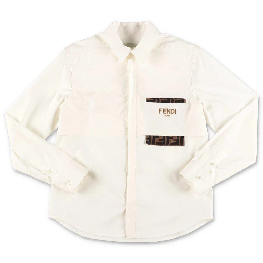 商品Fendi|Fendi Kids FF Motif Long-Sleeved Shirt,价格¥2442,第1张图片