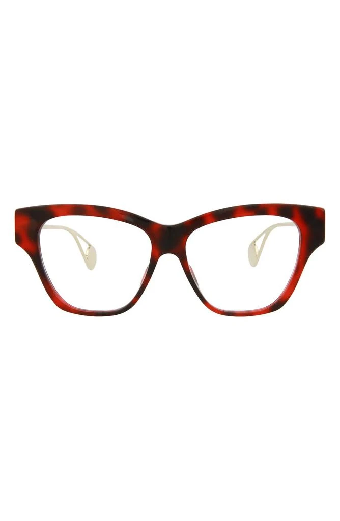 商品Gucci|52mm Cat Eye Optical Glasses,价格¥1277,第1张图片