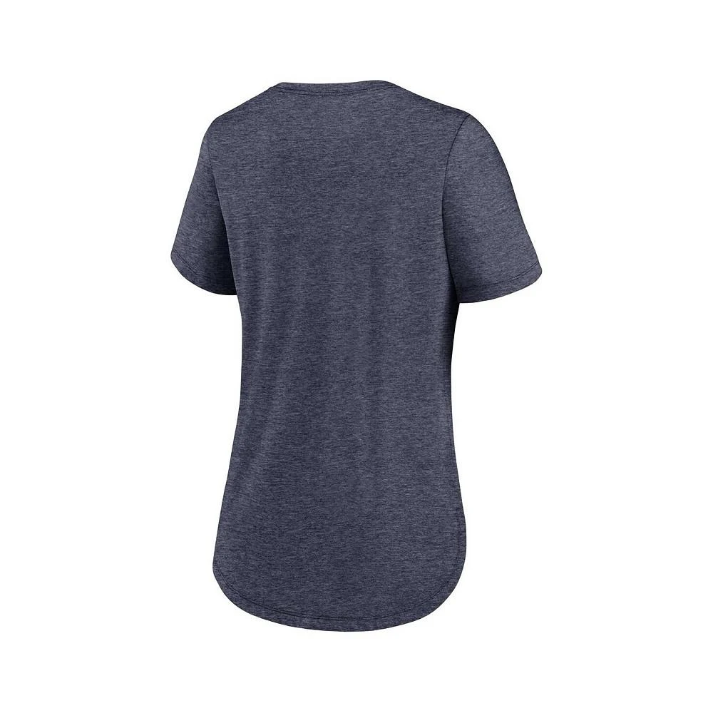 商品NIKE|Women's Heather Navy Tampa Bay Rays Local Phrase Scoop Neck Tri-Blend T-shirt,价格¥262,第2张图片详细描述