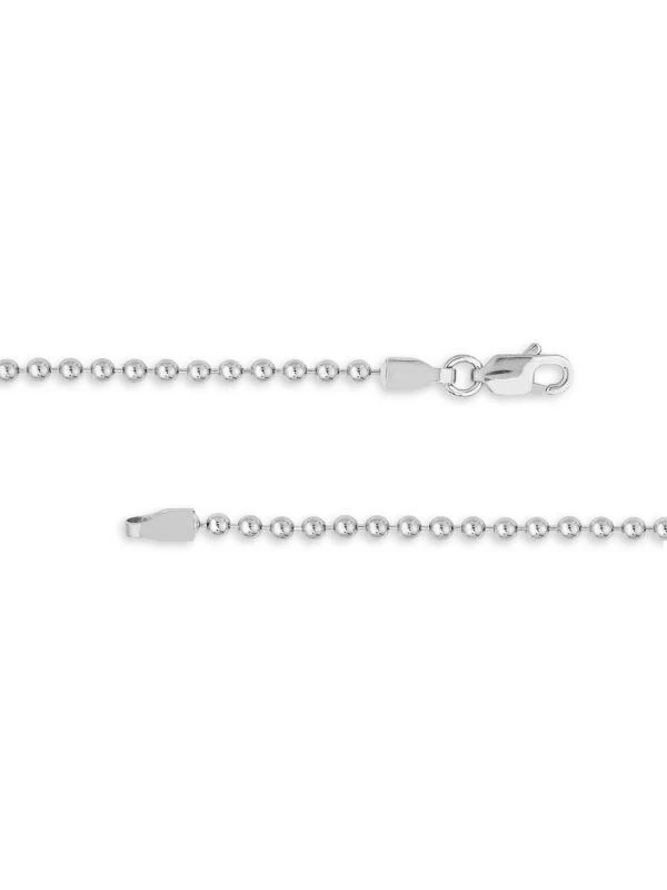 商品Saks Fifth Avenue|14K White Gold Beaded Bracelet,价格¥4360,第2张图片详细描述