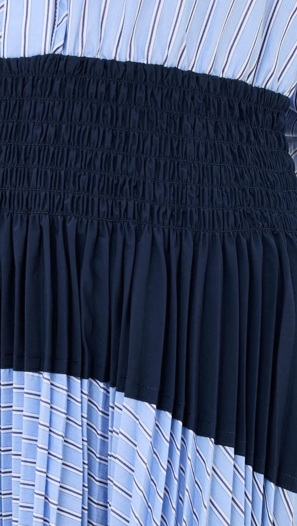 商品SIMKHAI|Jenella Pleated Combo Midi Dress,价格¥3655,第5张图片详细描述