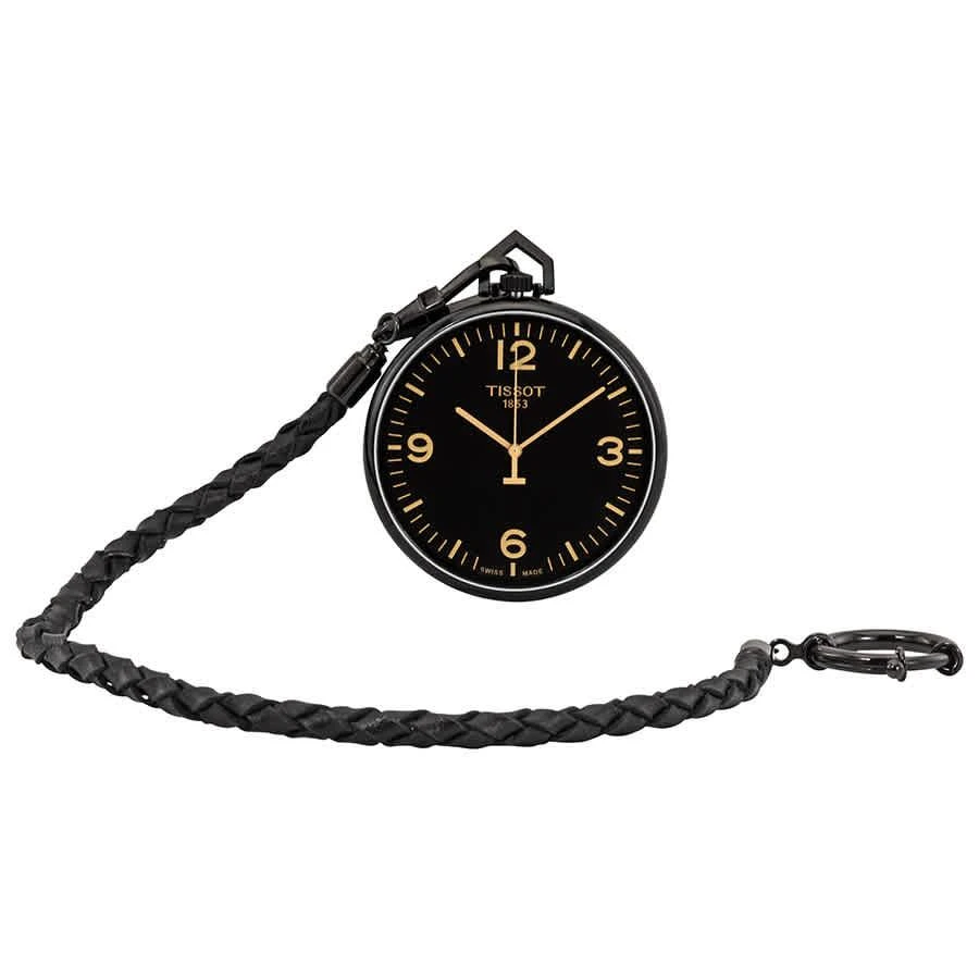 商品Tissot|Lepine Black Dial Pocket Watch T863.409.99.057.00,价格¥1238,第1张图片