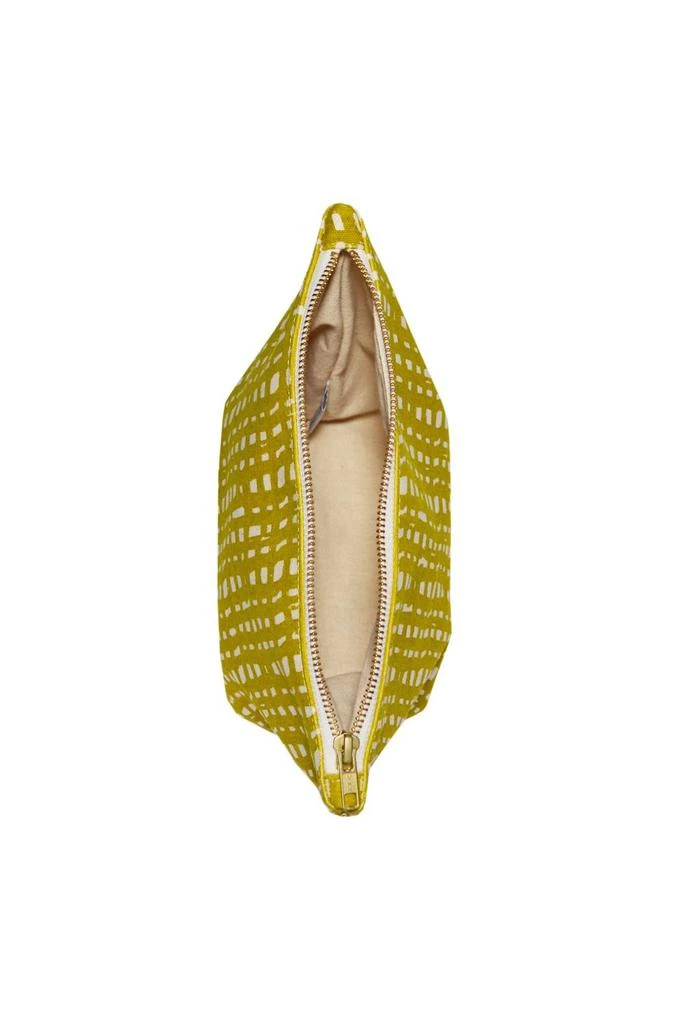 商品Dance Happy Designs|Women's Ivy Cosmetic Bag In Golden Flax,价格¥388,第3张图片详细描述