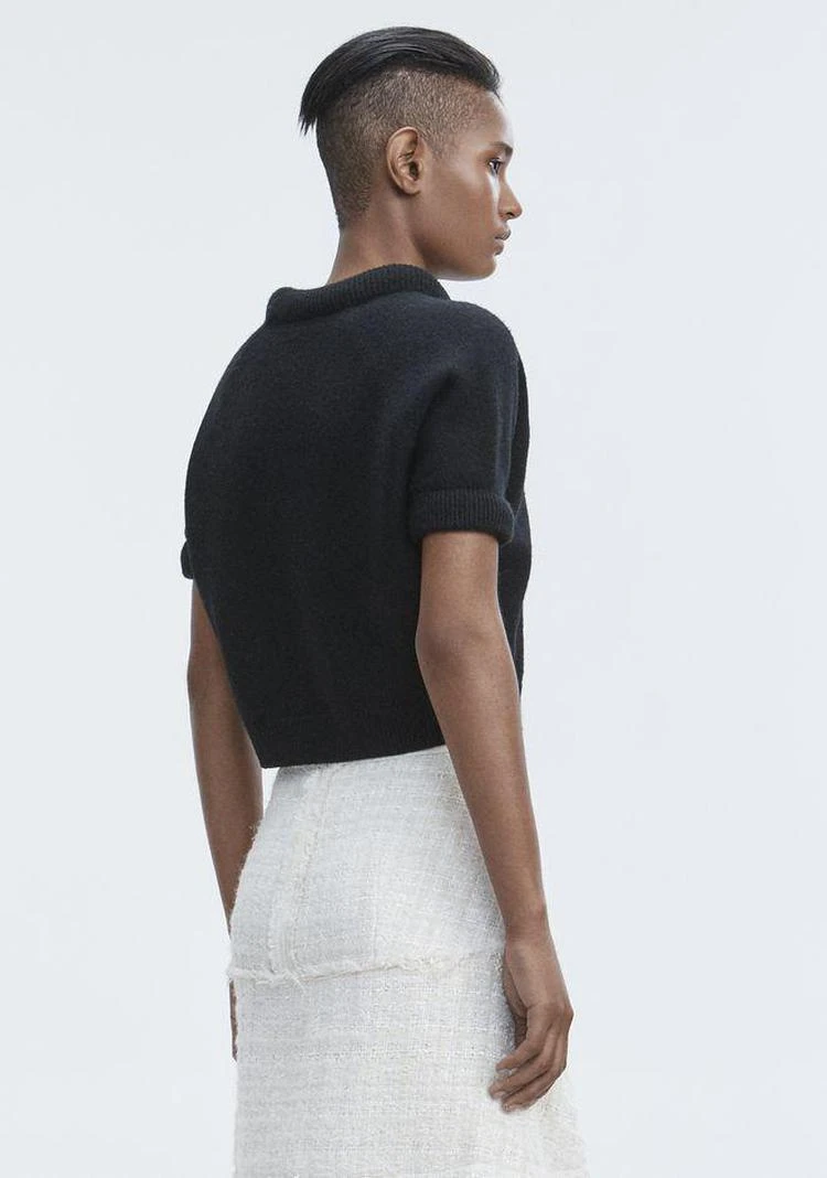 商品Alexander Wang|BOILED WOOL SHORT SLEEVE SWEATER,价格¥889,第2张图片详细描述