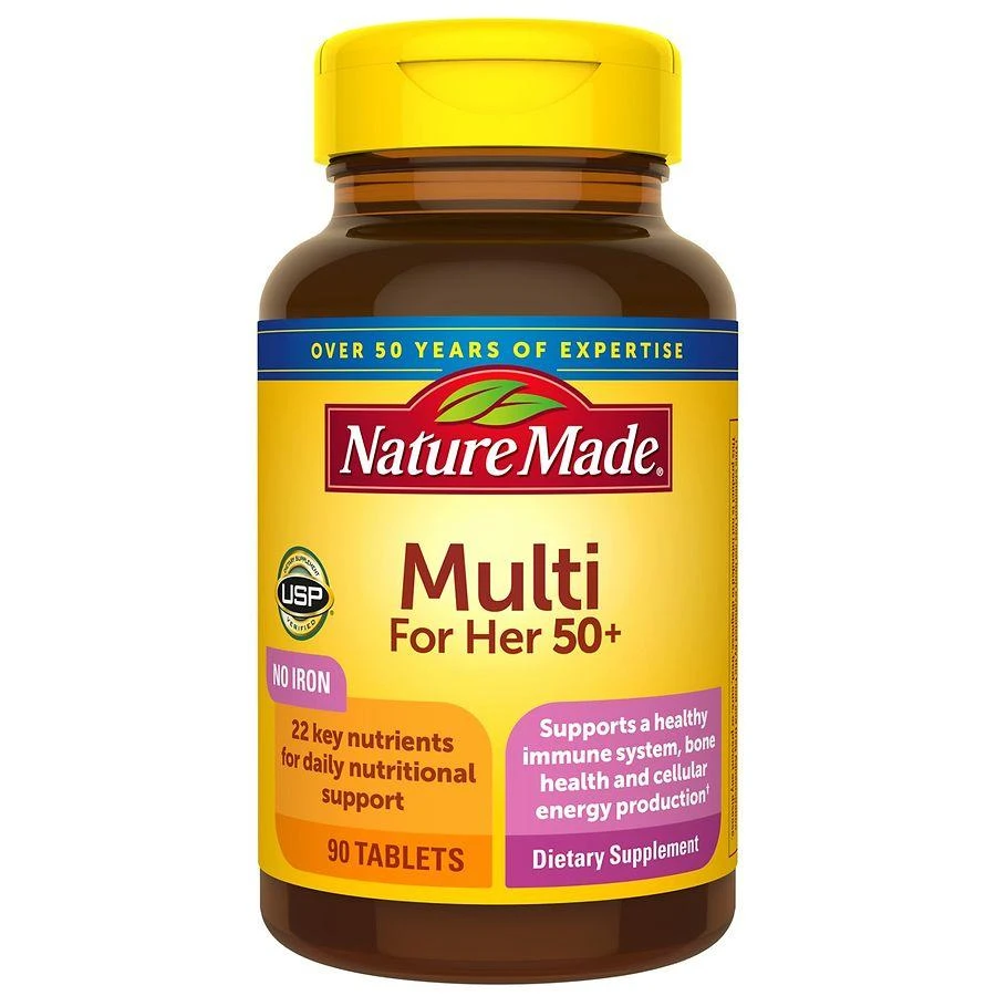 商品Nature Made|Multivitamin For Her 50+ Tablets with No Iron,价格¥126,第1张图片