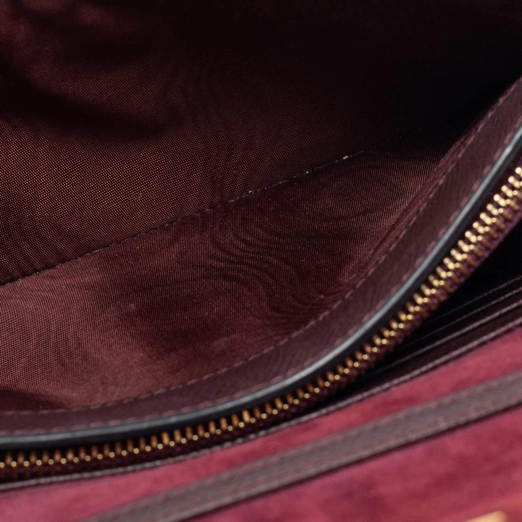 Dior Burgundy Leather Saddle Wallet on Chain 商品