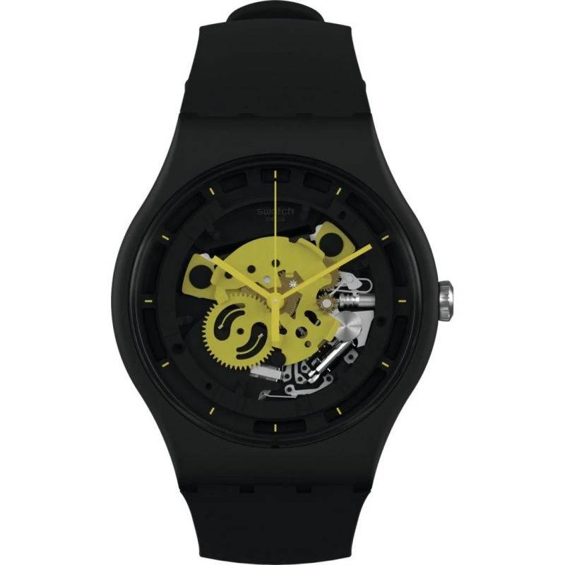 商品Swatch|Unisex Swatch Time To Yellow Big Bioceramic Watch SO32B111,价格¥492,第1张图片