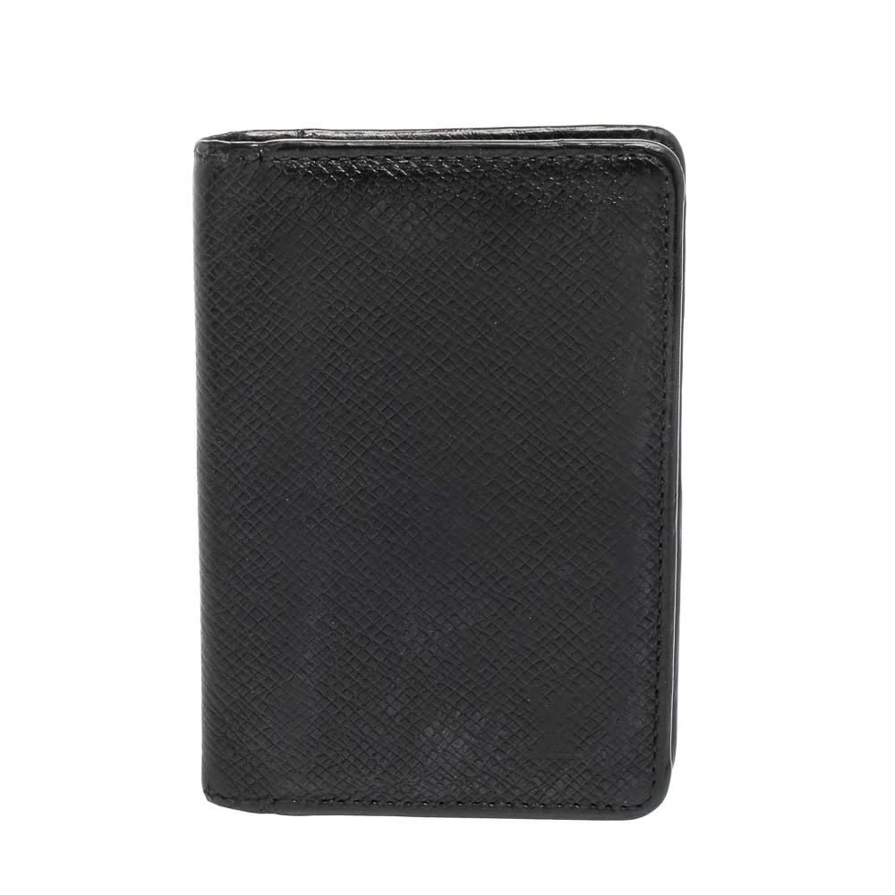 商品[二手商品] Louis Vuitton|Louis Vuitton Black Taiga Leather Pocket Organizer,价格¥1042,第1张图片