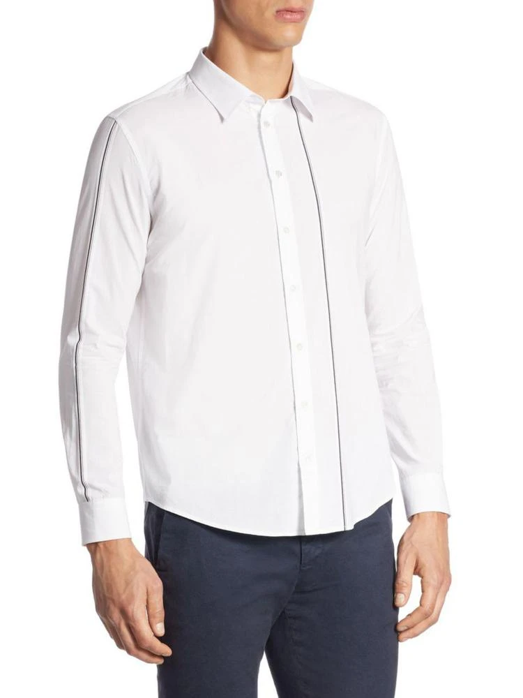 商品MSGM|Point Collar Cotton Casual Button-Down Shirt,价格¥624,第3张图片详细描述