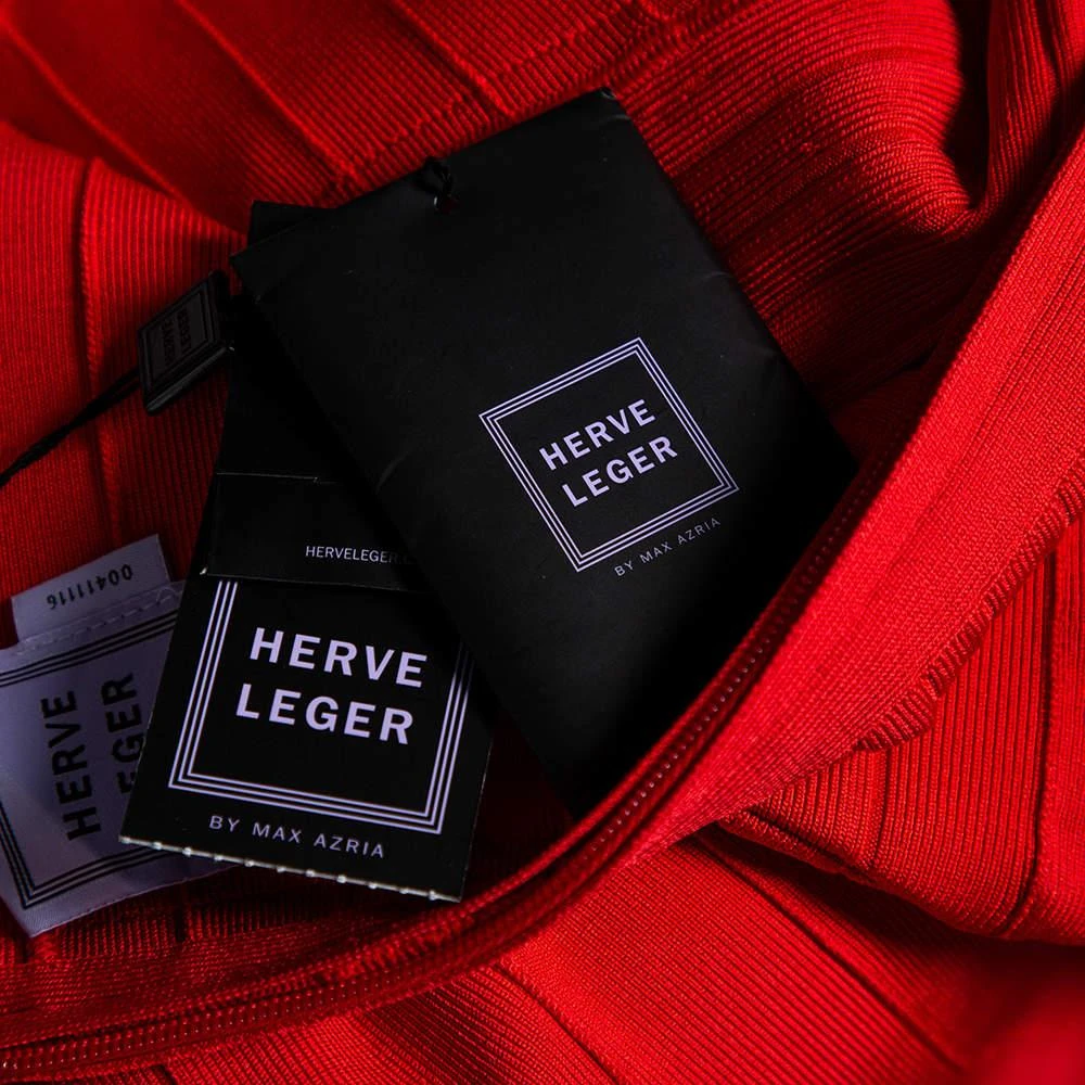 Herve Leger Coral Pink Bandage Kyra Mini Dress XS 商品